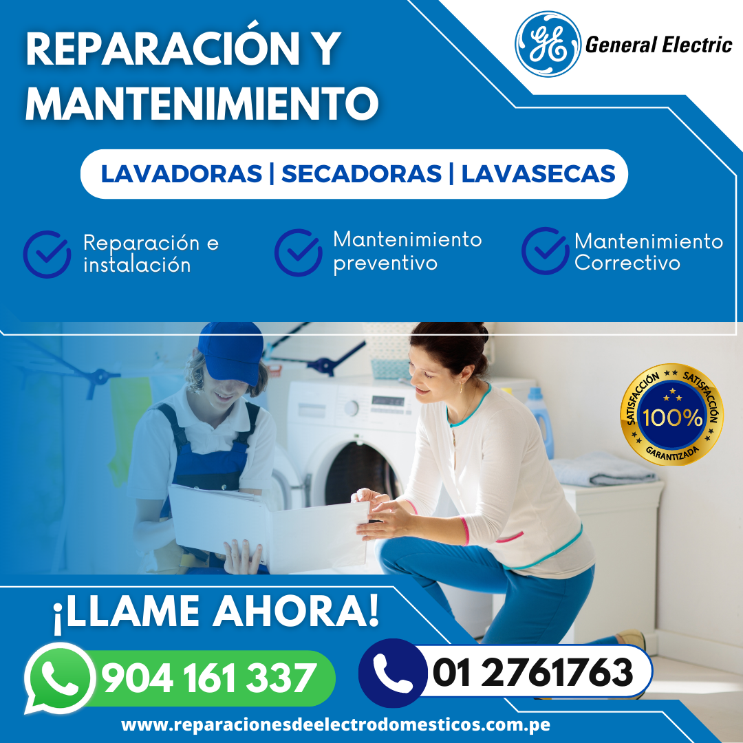  Potente Reparación de Lavadoras» General Electric» 2761763-Miraflores